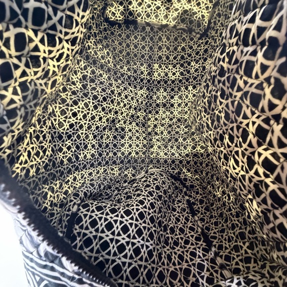2PC Vera Bradley Black & White Quilted Duffle Bag and Backpack Retired Pattern - Picture 7 of 12